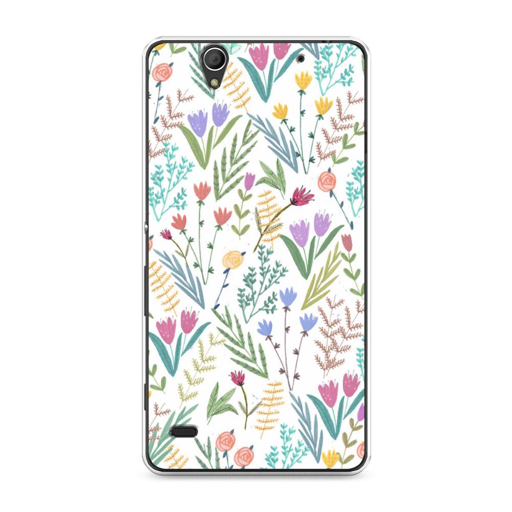 

Чехол Awog на Sony Xperia C4 "Полевые цветы рисунок", Разноцветный, 52650-8