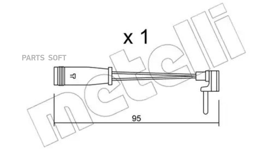Датчик Износа Тормозных Колодок METELLI su129 640₽