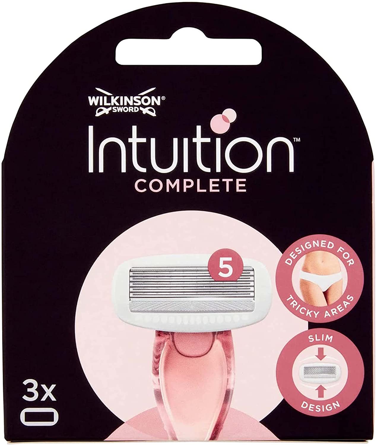 Сменные кассеты для женского станка Wilkinson Sword INTUITION Complete, 3 шт.