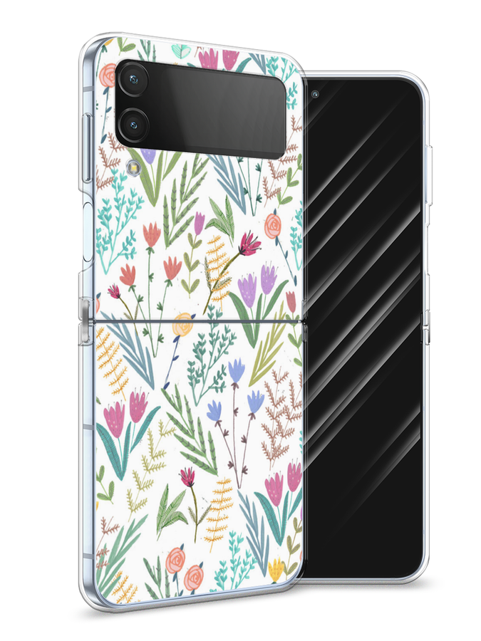 

Чехол Awog на Samsung Galaxy Z Flip 4 / Самсунг Z Flip 4 "Полевые цветы рисунок", Разноцветный, 2106650-8