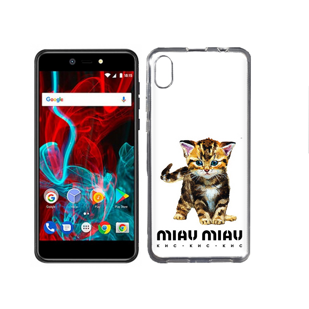 

Чехол MyPads Tocco для BQ-5211 Strike Бренд miau miau, Прозрачный, Tocco