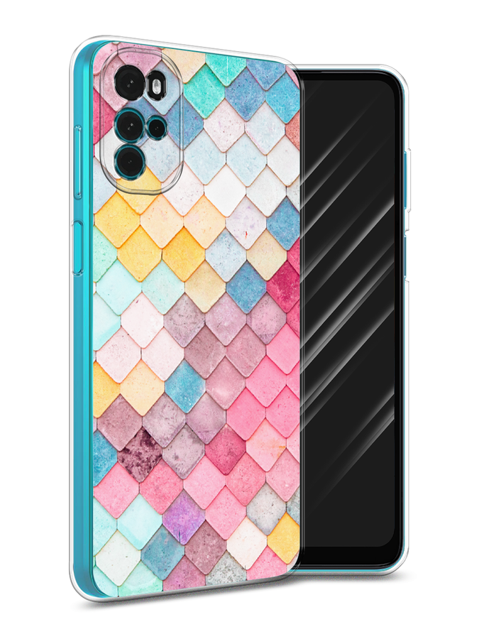 

Чехол Awog на Motorola Moto G22 "Нежные ромбики", Разноцветный, 243150-4
