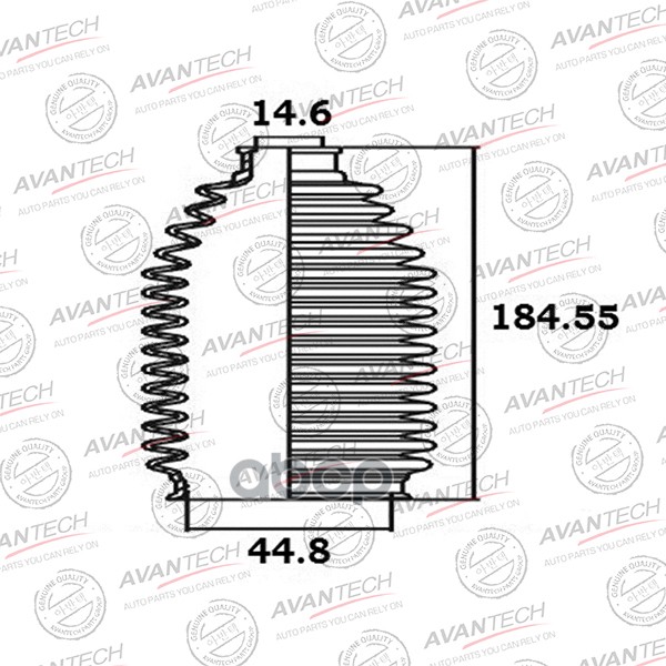 

Пыльник рулевой системы AVANTECH bs0106