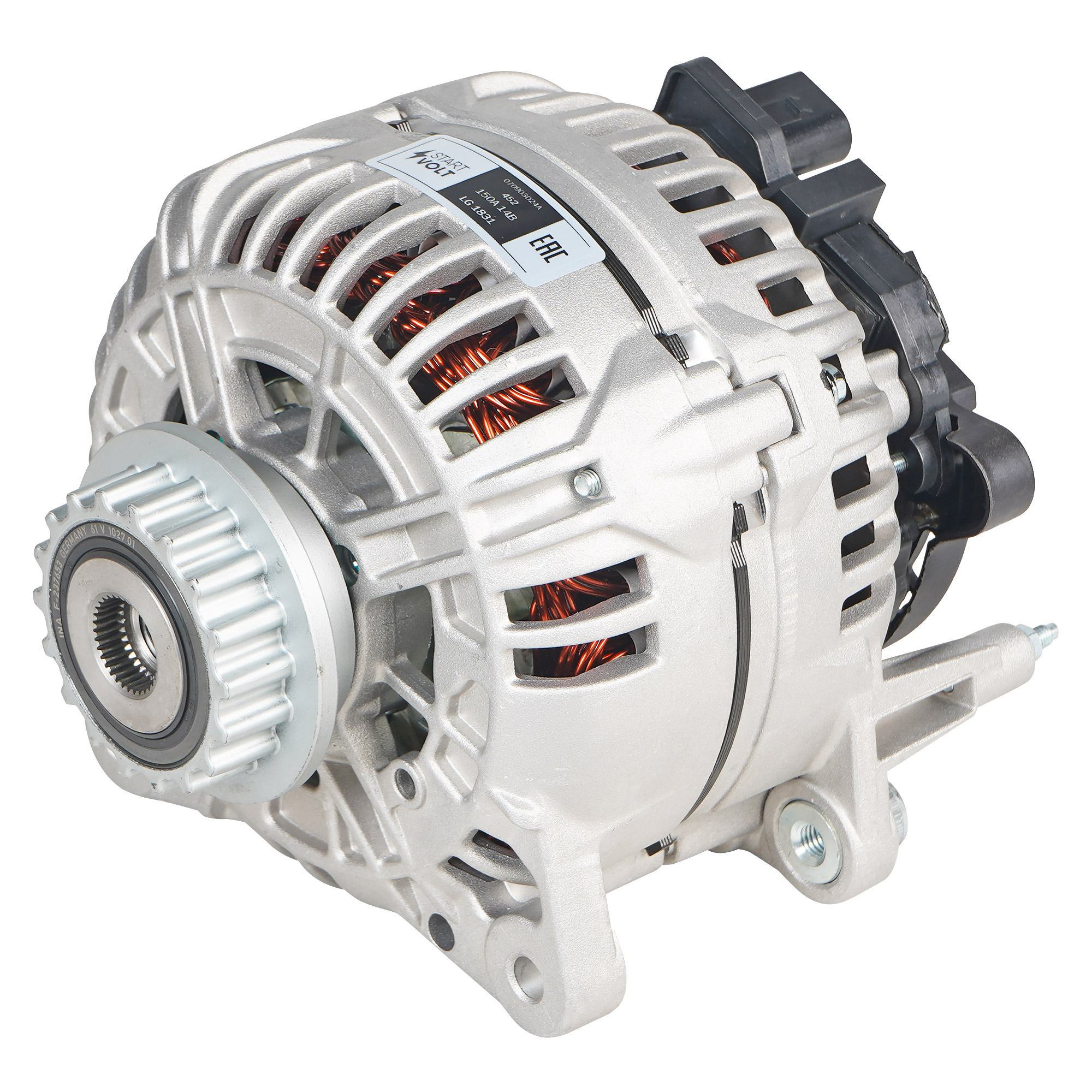 

Генератор для VAG Touareg (02-)/Transporter T5 (03-) 2.5TDi 150A StartVolt LG1831
