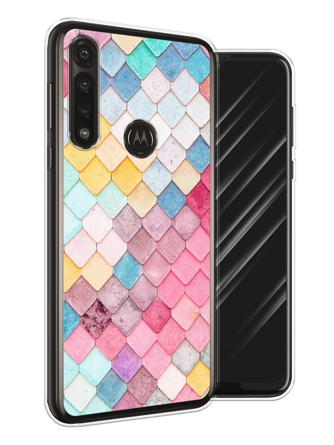 

Чехол Awog на Motorola Moto G Power 2020 "Нежные ромбики", Разноцветный, 242650-4