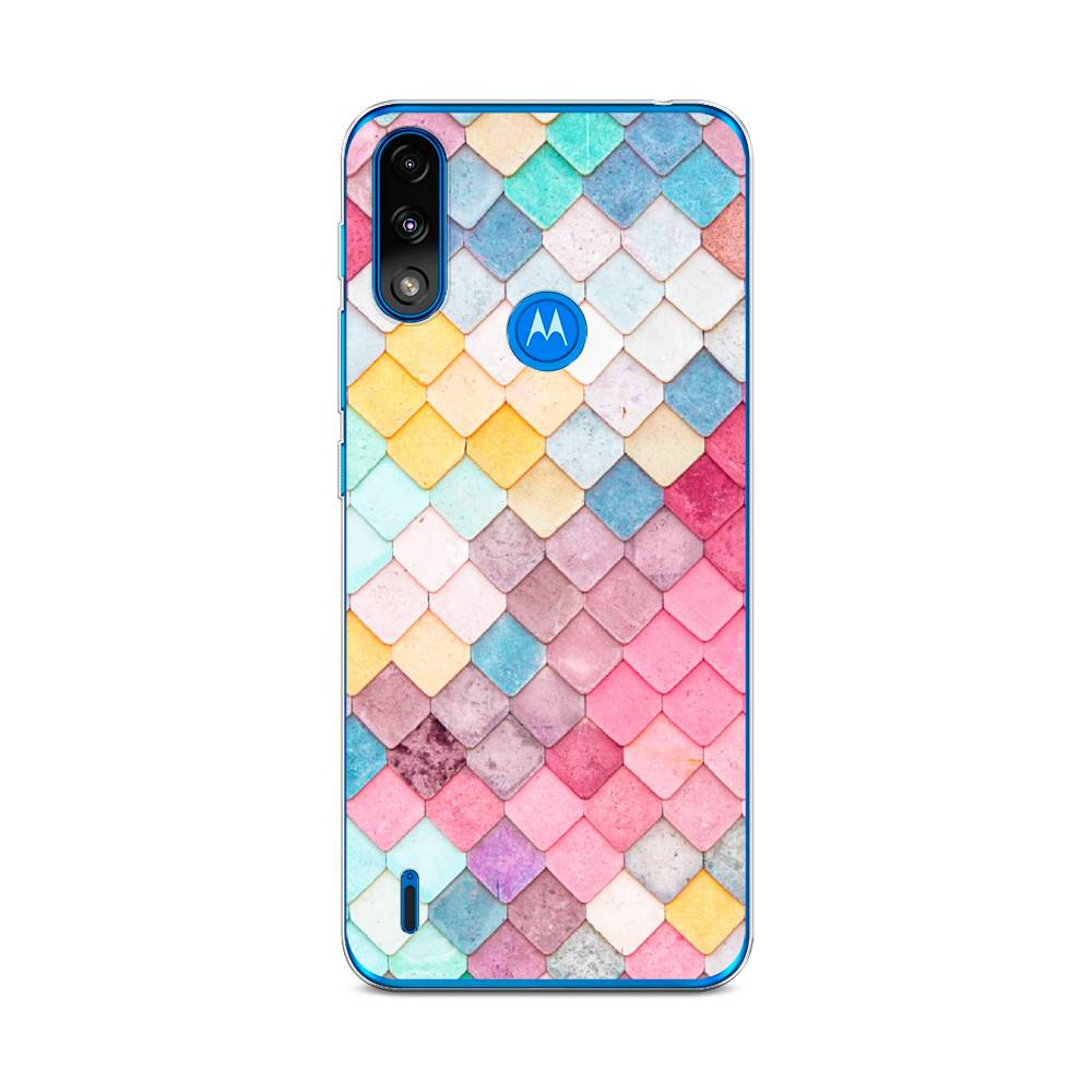 

Чехол Awog на Lenovo K13/Motorola Moto E7 Power "Нежные ромбики", Разноцветный, 242450-4
