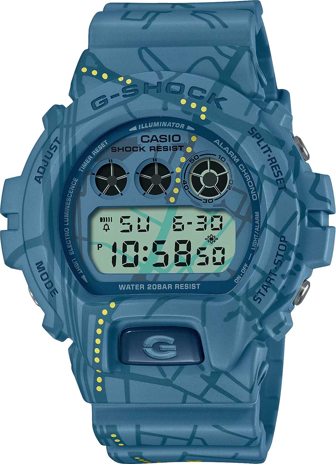 

Наручные часы мужские Casio DW-6900SBY-2E, DW-6900SBY-2E