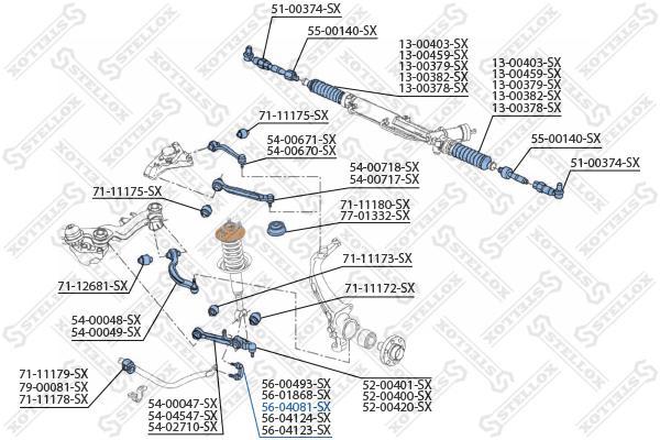 

Стойка стабилизатора Stellox 5604081SX