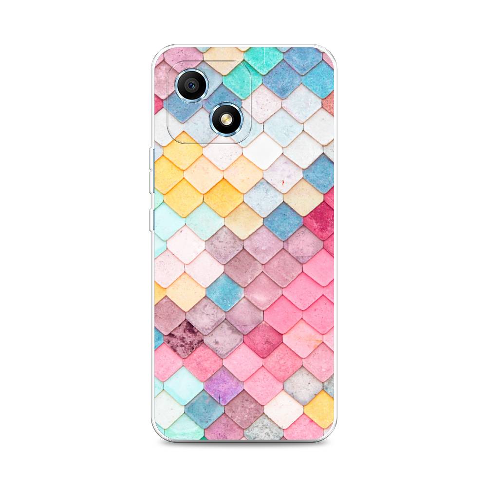 фото Силиконовый чехол "нежные ромбики" на honor play 30 awog
