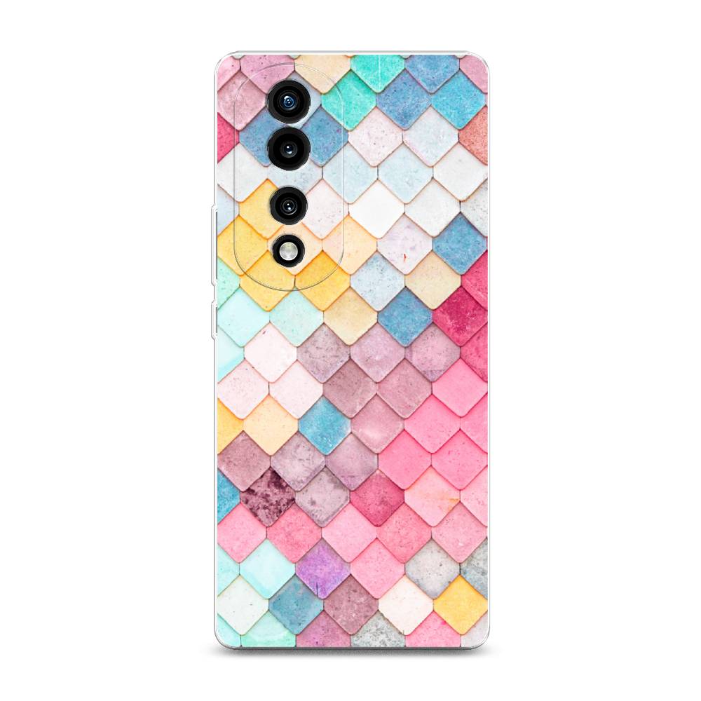 

Силиконовый чехол "Нежные ромбики" на Honor 70 Pro, 6108350-4