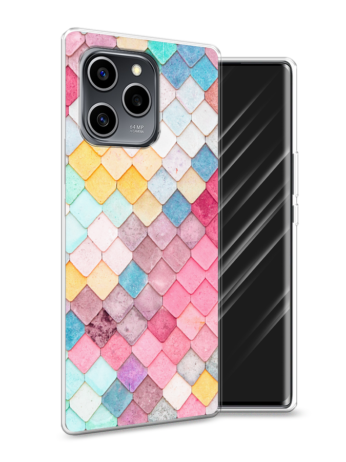 

Чехол Awog на Honor 60 SE "Нежные ромбики", Разноцветный, 6108050-4