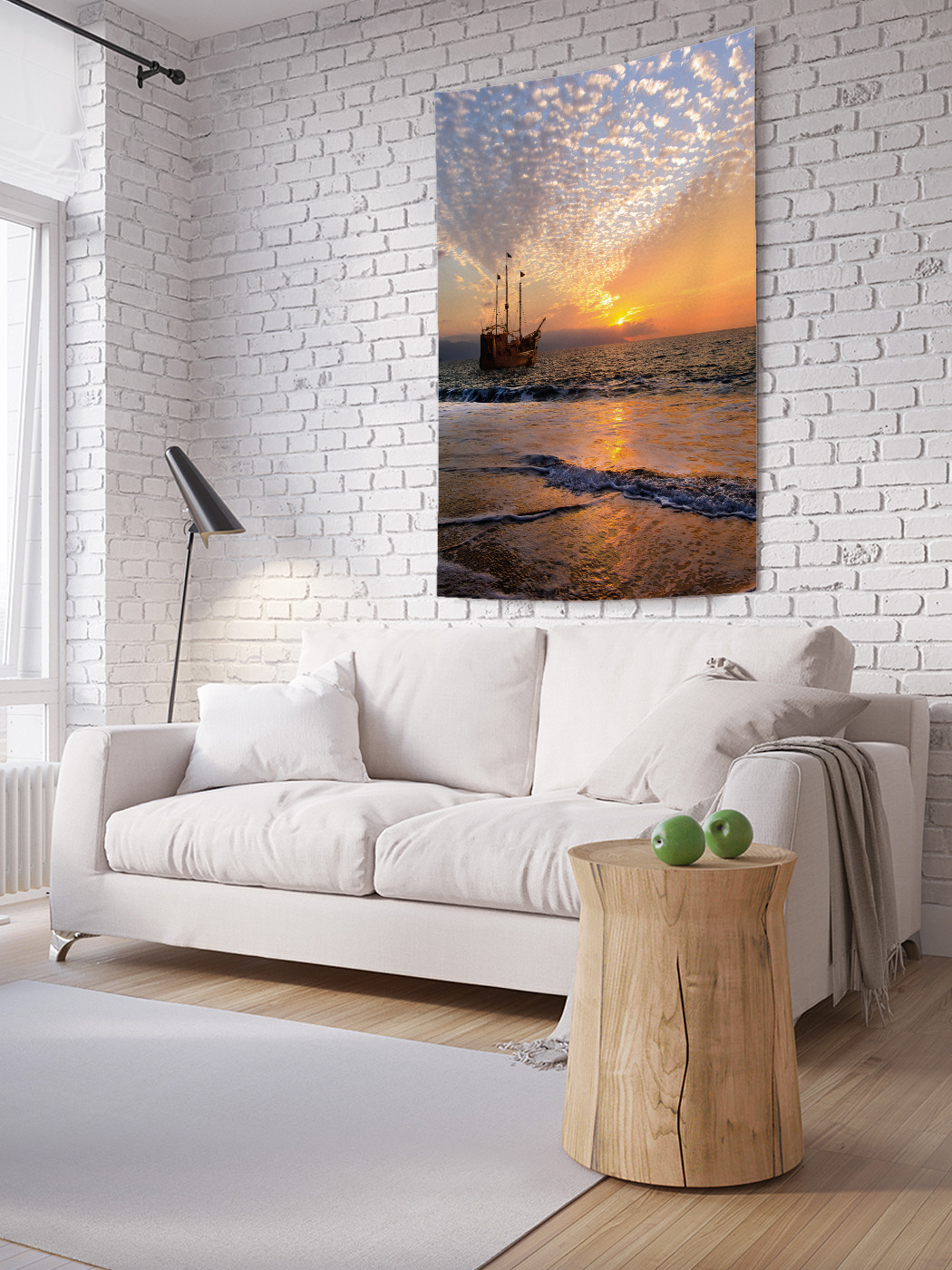 

Вертикальное фотопанно на стену JoyArty Завораживающий закат 150x200 см, Завораживающий закат