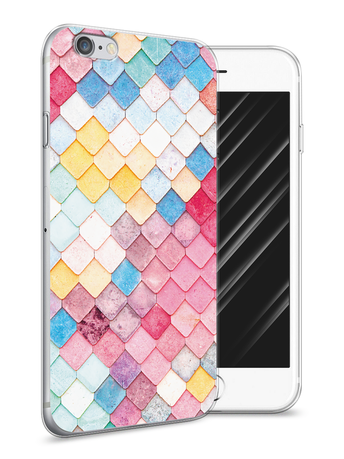 

Чехол Awog на Apple iPhone 6S / Айфон 6S "Нежные ромбики", Разноцветный, 0104S50-4