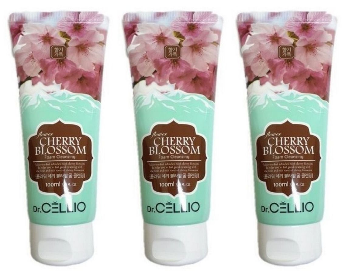 Пенка для умывания Dr. Cellio G70 Flower Cherry Blossom 100 мл 3 уп