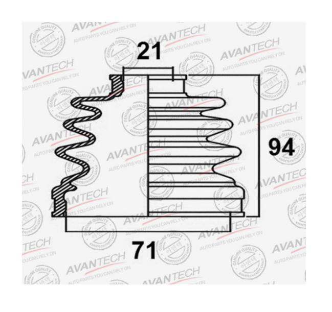 

Пыльник привода AVANTECH bd0702