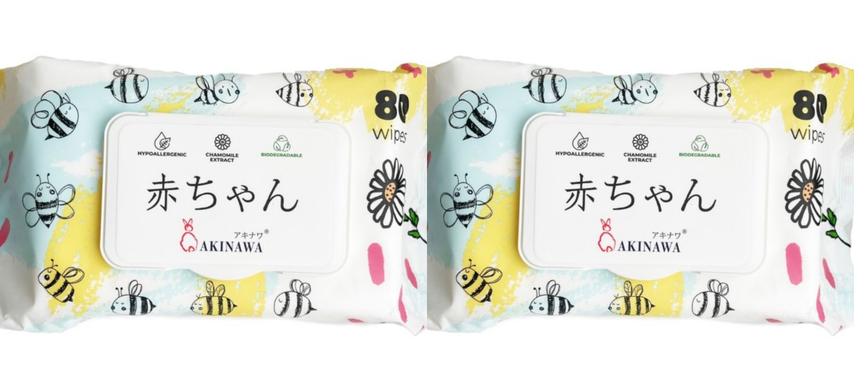 Салфетки влажные детские AKINAWA гипоаллергенные 80 шт 2 уп