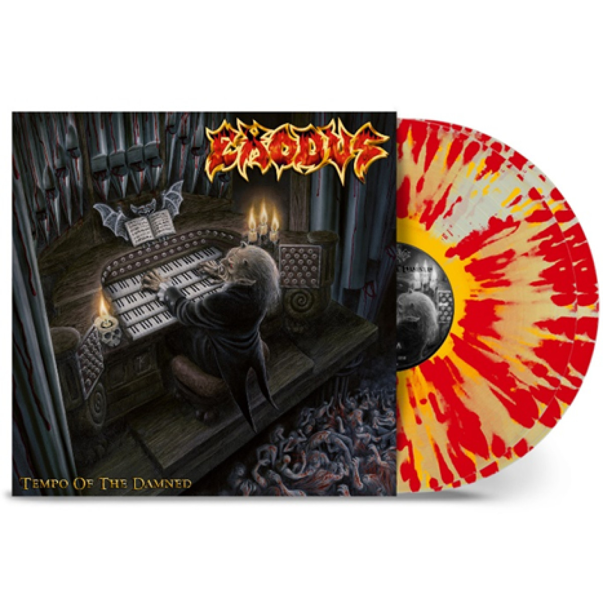 Exodus Tempo Of The Damned Yellow Red Splatter Vinyl (2LP)