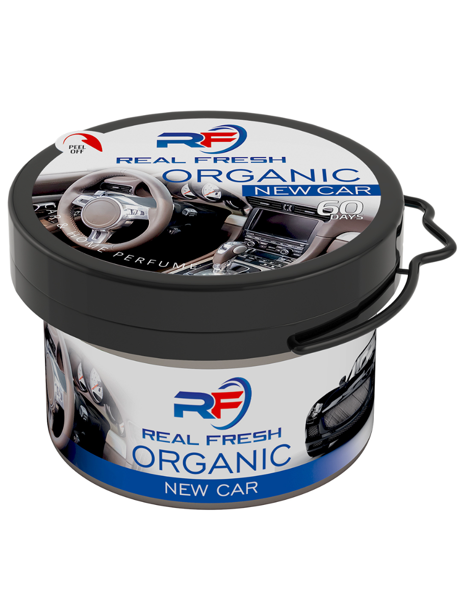 

Автомобильный ароматизатор Real Fresh ORGANIC New car (новый авто), New car