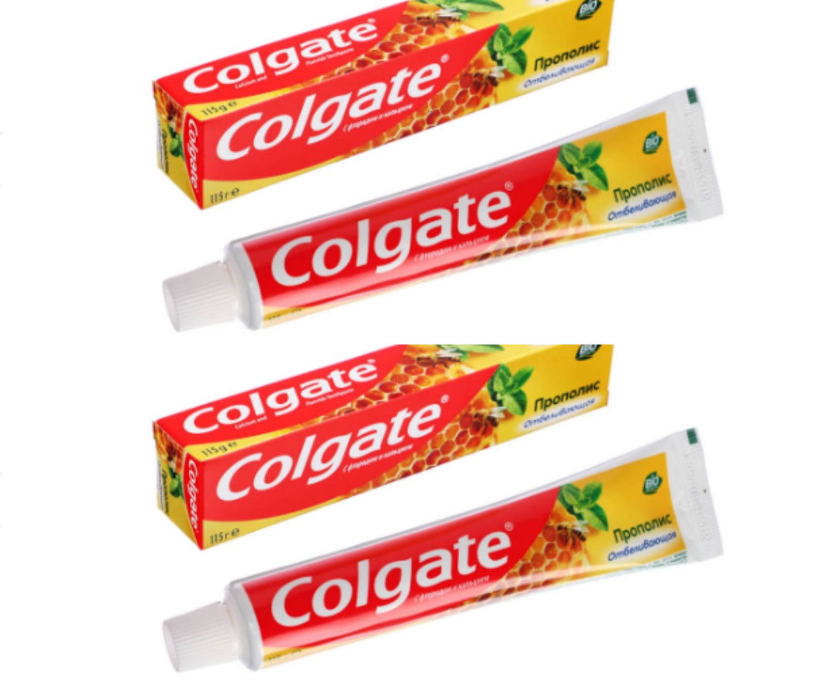 Зубная паста Colgate Прополис, Отбеливающая, 75 мл, 2 шт