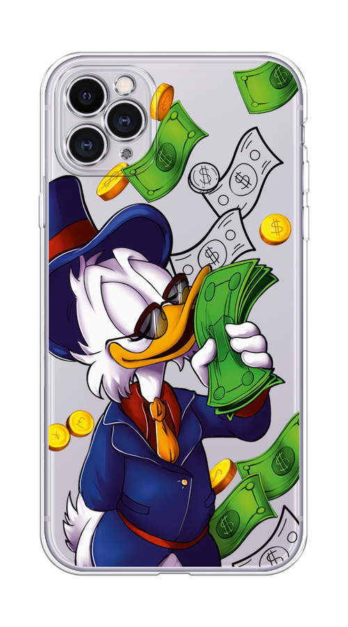 

Чехол на Apple iPhone 11 Pro Max "Scrooge McDuck with Money", Синий;зеленый;белый, 12250-6
