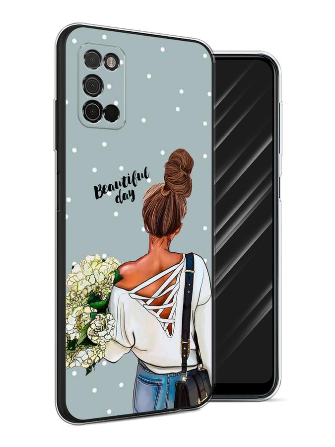 

Чехол Awog на Samsung Galaxy A03S / Самсунг A03S "Beautiful day", Голубой;коричневый;бежевый, 2103250-6