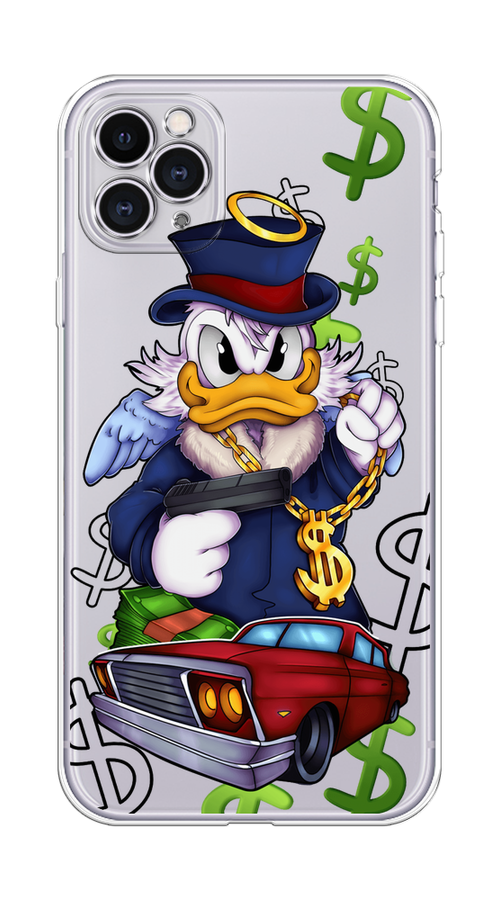 

Чехол на Apple iPhone 11 Pro Max "Scrooge McDuck with a Gold Chain", Красный;синий;белый, 12250-6