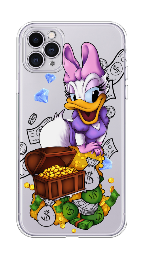 

Чехол на Apple iPhone 11 Pro Max "Rich Daisy Duck", Коричневый;белый;фиолетовый, 12250-6