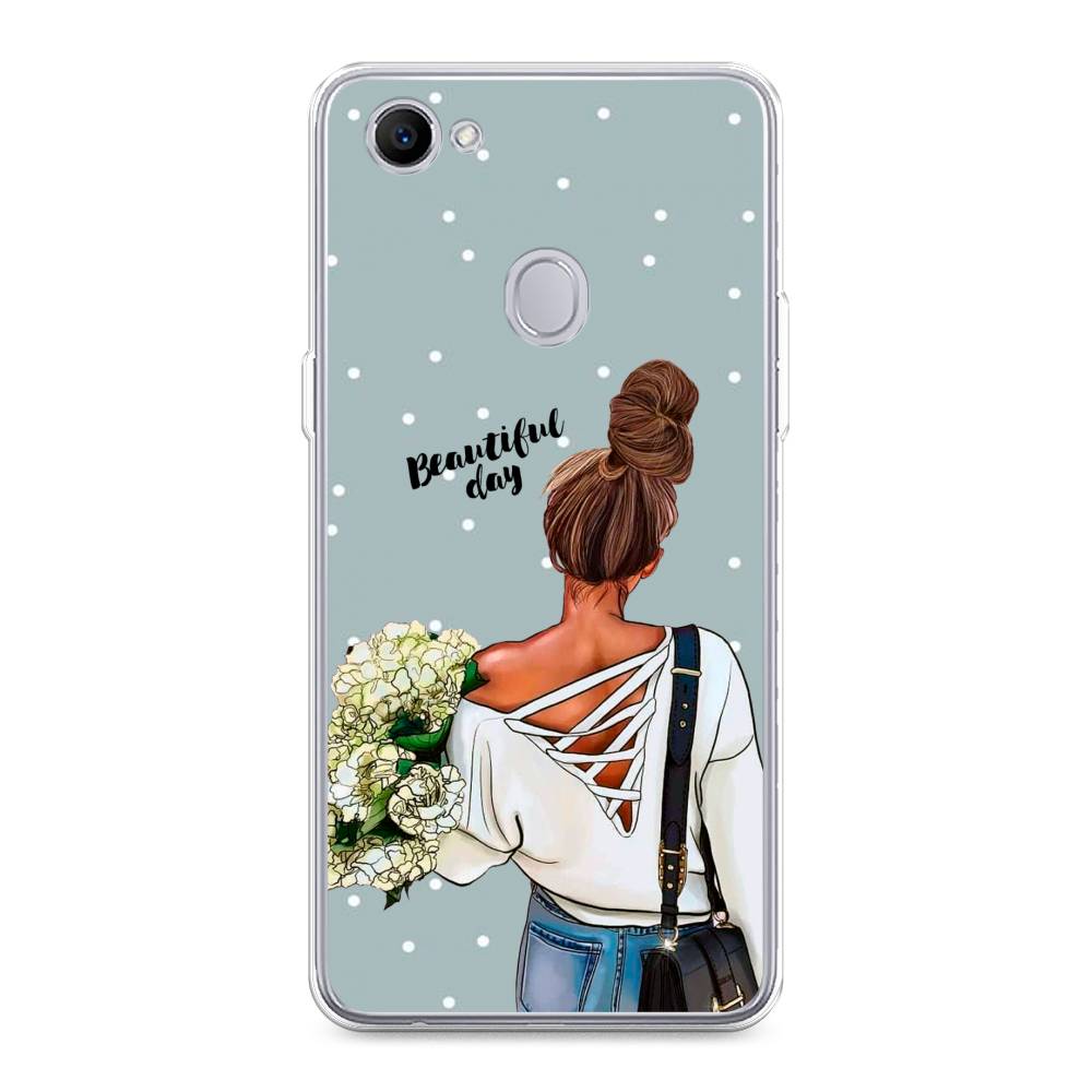 

Чехол Awog на Oppo F7 "Beautiful day", Голубой;коричневый;бежевый, 250350-6