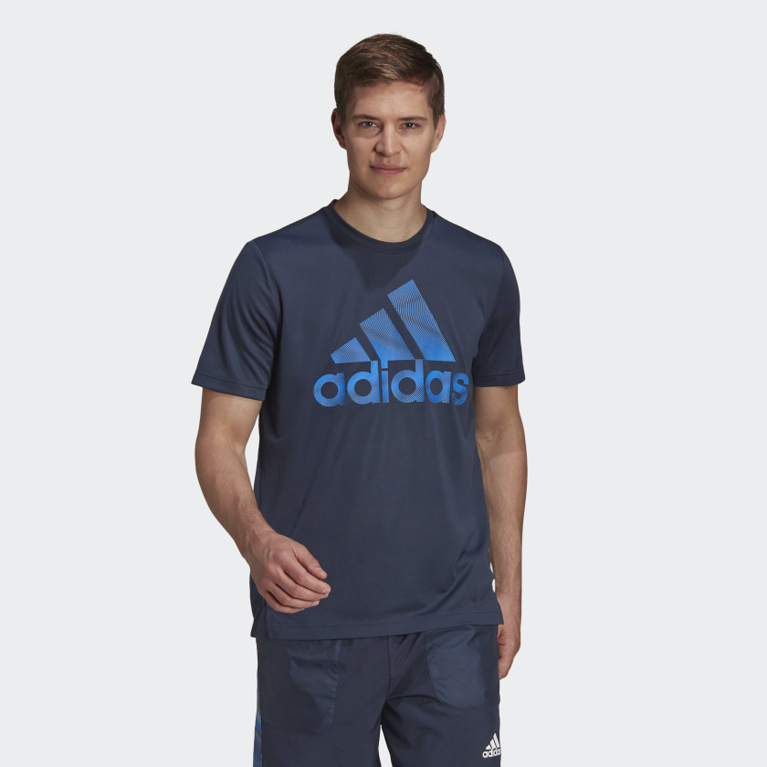 фото Футболка мужская adidas season t синяя 2xl