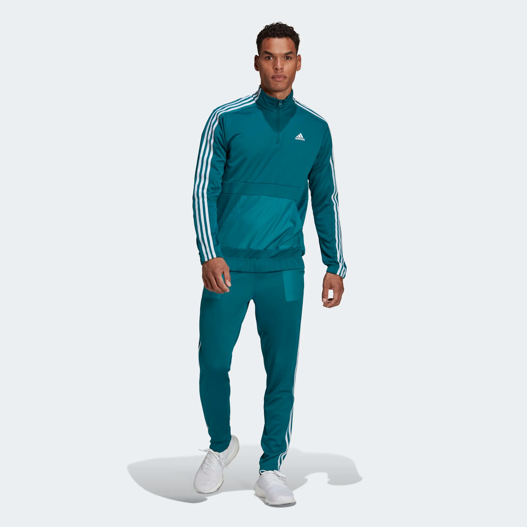 

Костюм мужской Adidas Mts Tricot 1/4Z зеленый XL, Mts Tricot 1/4Z