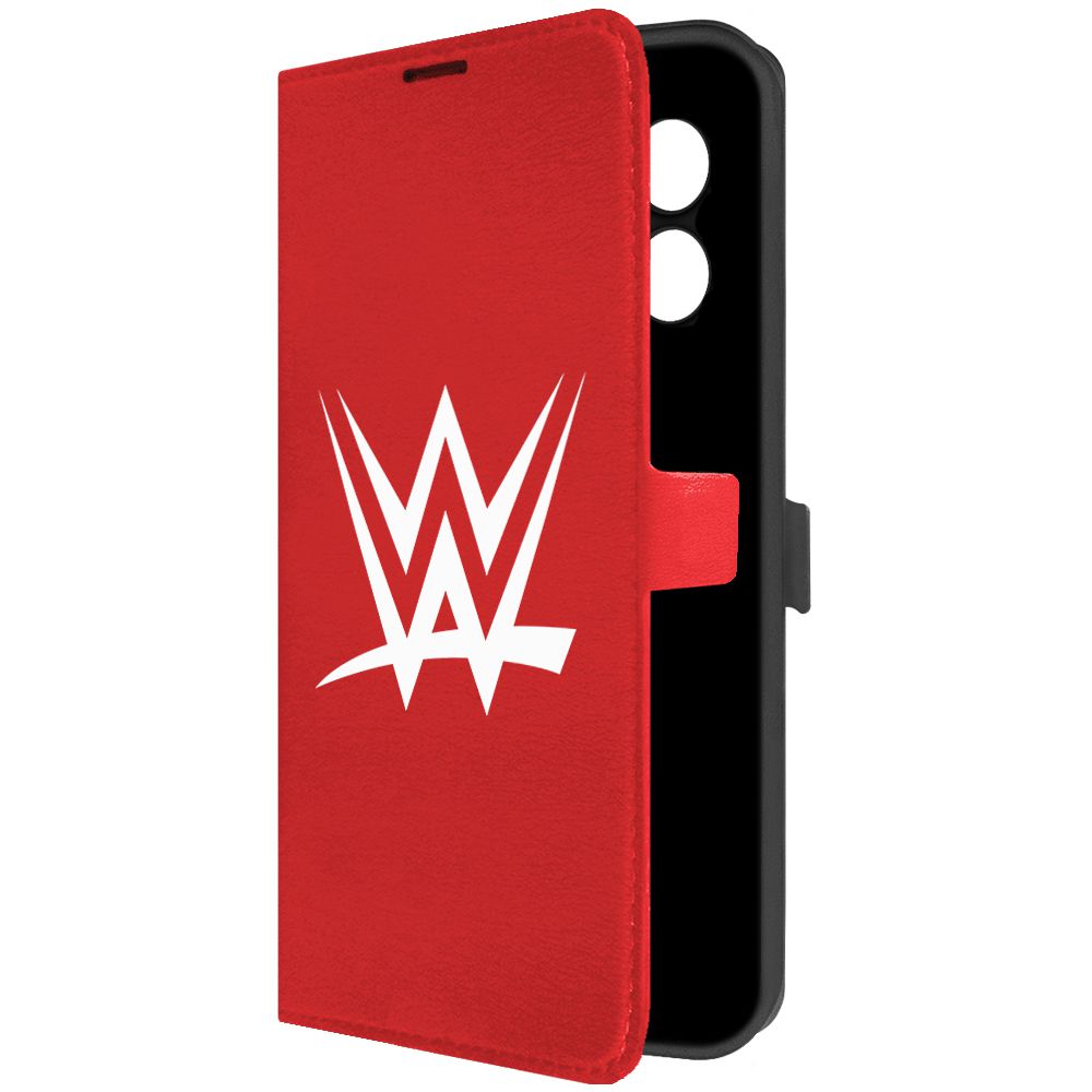 

Чехол-книжка Krutoff Eco Book для Xiaomi Redmi 12 WWE красный