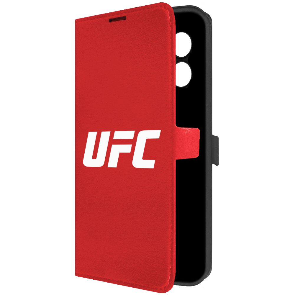 

Чехол-книжка Krutoff Eco Book для Xiaomi Redmi 12 UFC красный