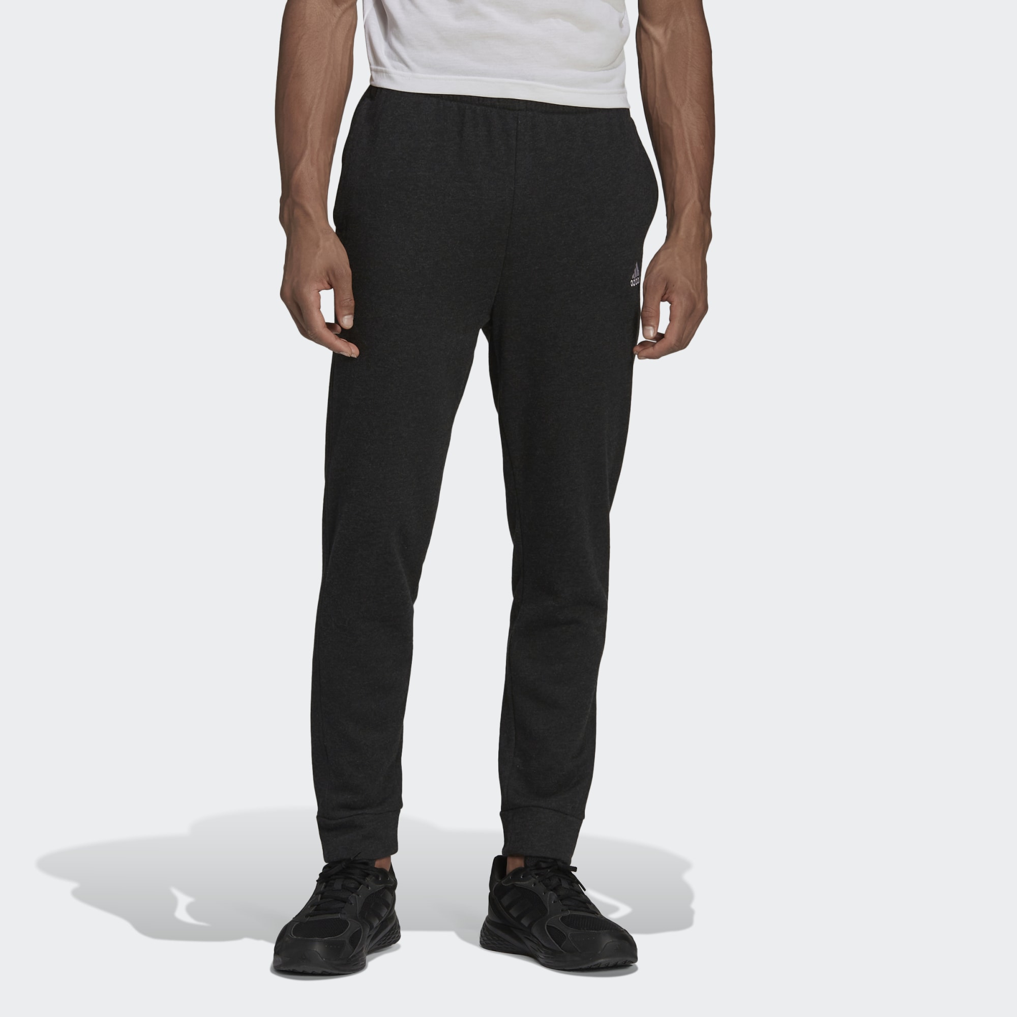 Спортивные брюки мужские Adidas Essentials Melange Pants черные 2XL