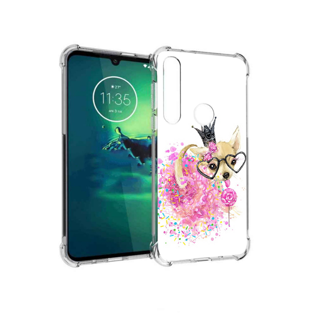 

Чехол MyPads Tocco для Motorola Moto G8 Plus сладкая принцесса (PT227062.344.606), Прозрачный, Tocco
