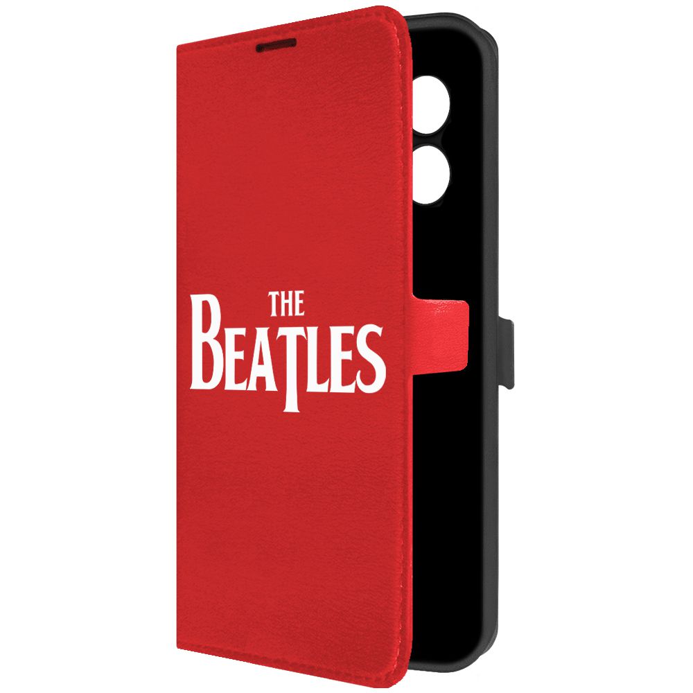 

Чехол-книжка Krutoff Eco Book для Xiaomi Redmi 12 Beatles красный