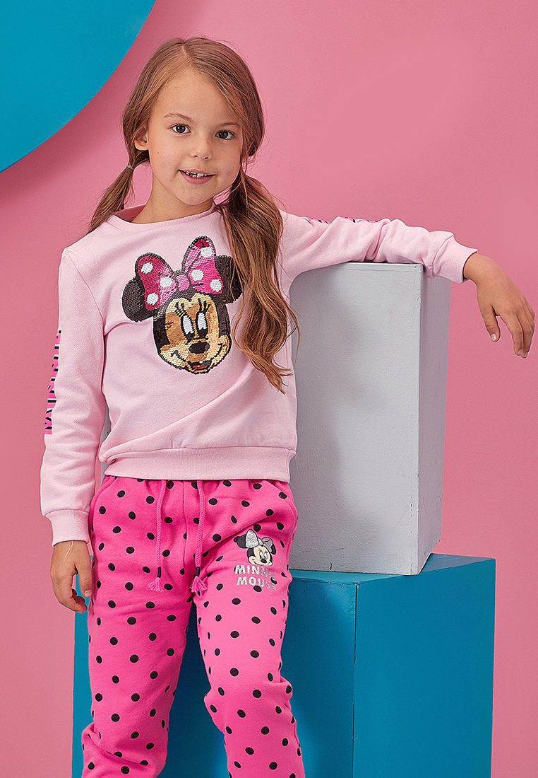 фото Толстовка детская minnie mouse aw20d08003134 светло-розовый р.98