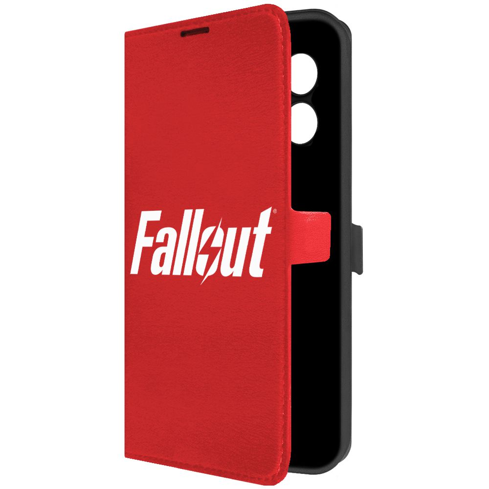 

Чехол-книжка Krutoff Eco Book для Xiaomi Redmi 12 Fallout красный
