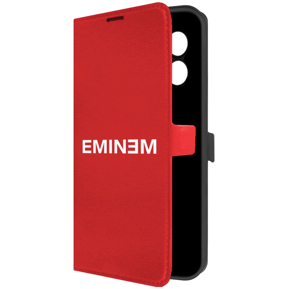 

Чехол-книжка Krutoff Eco Book для Xiaomi Redmi 12 Eminem красный