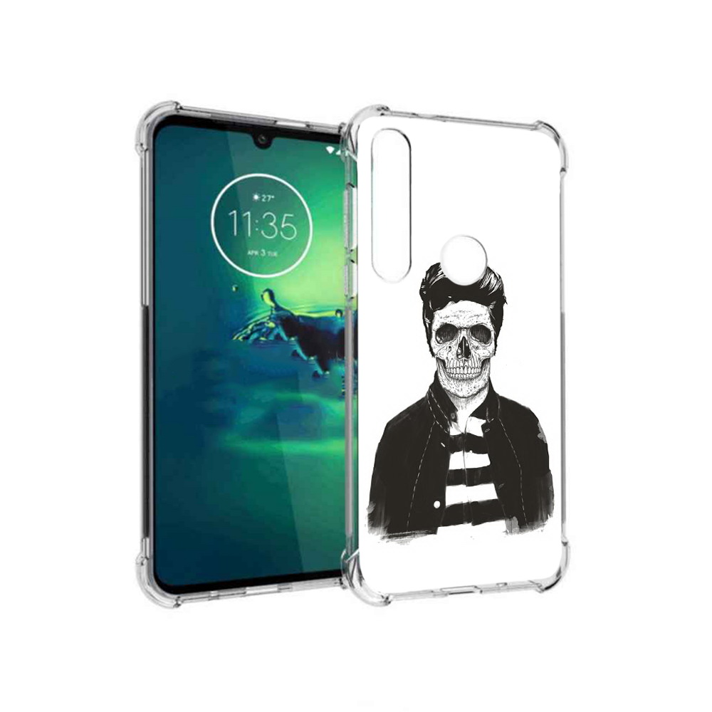 

Чехол MyPads Tocco для Motorola Moto G8 Plus скелет (PT227062.344.604), Прозрачный, Tocco