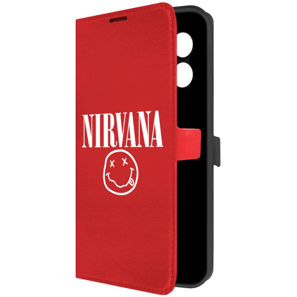 

Чехол-книжка Krutoff Eco Book для Xiaomi Redmi 12 Nirvana красный