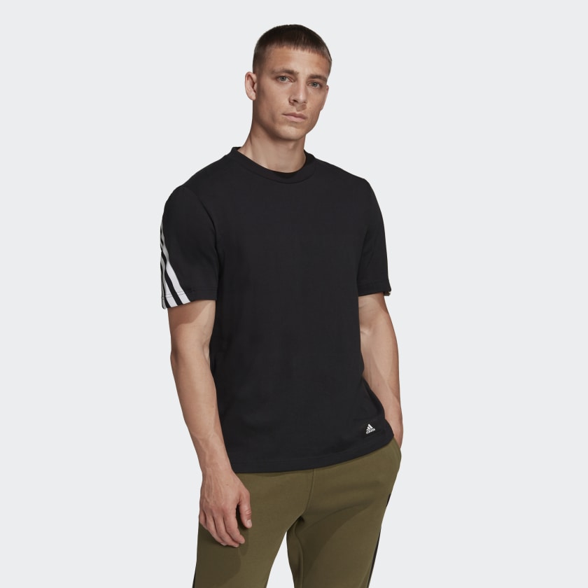 фото Футболка мужская adidas m fi 3s tee черная m