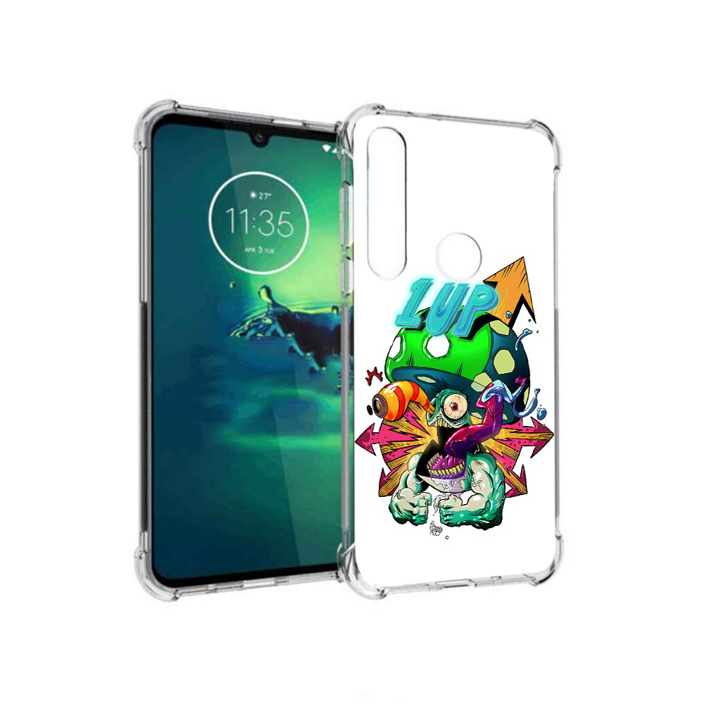 

Чехол MyPads Tocco для Motorola Moto G8 Plus сильный гриб абстракция (PT227062.344.599), Прозрачный, Tocco