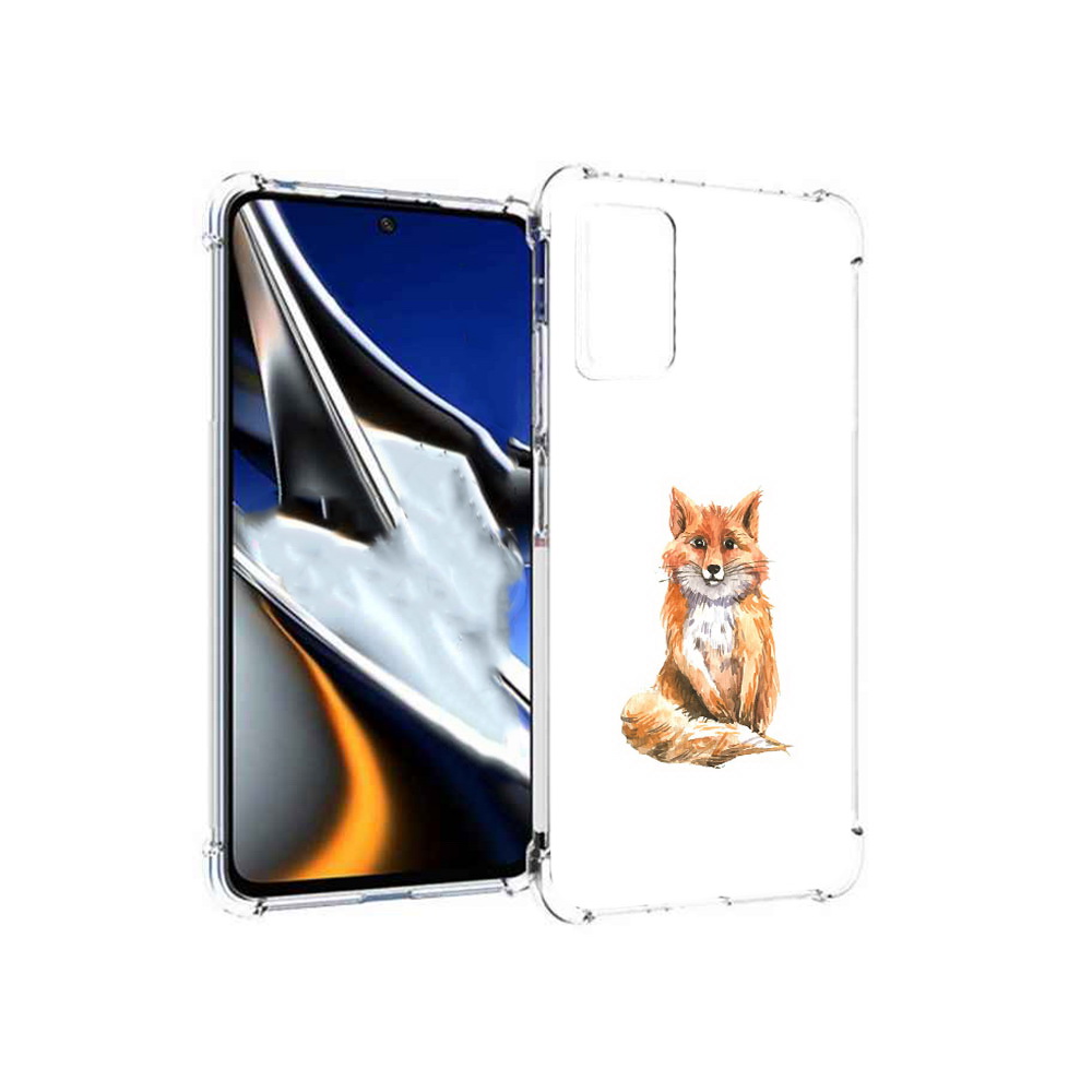 

Чехол MyPads Tocco для Xiaomi Poco X4 Pro 5G детская лиса, Прозрачный, Tocco