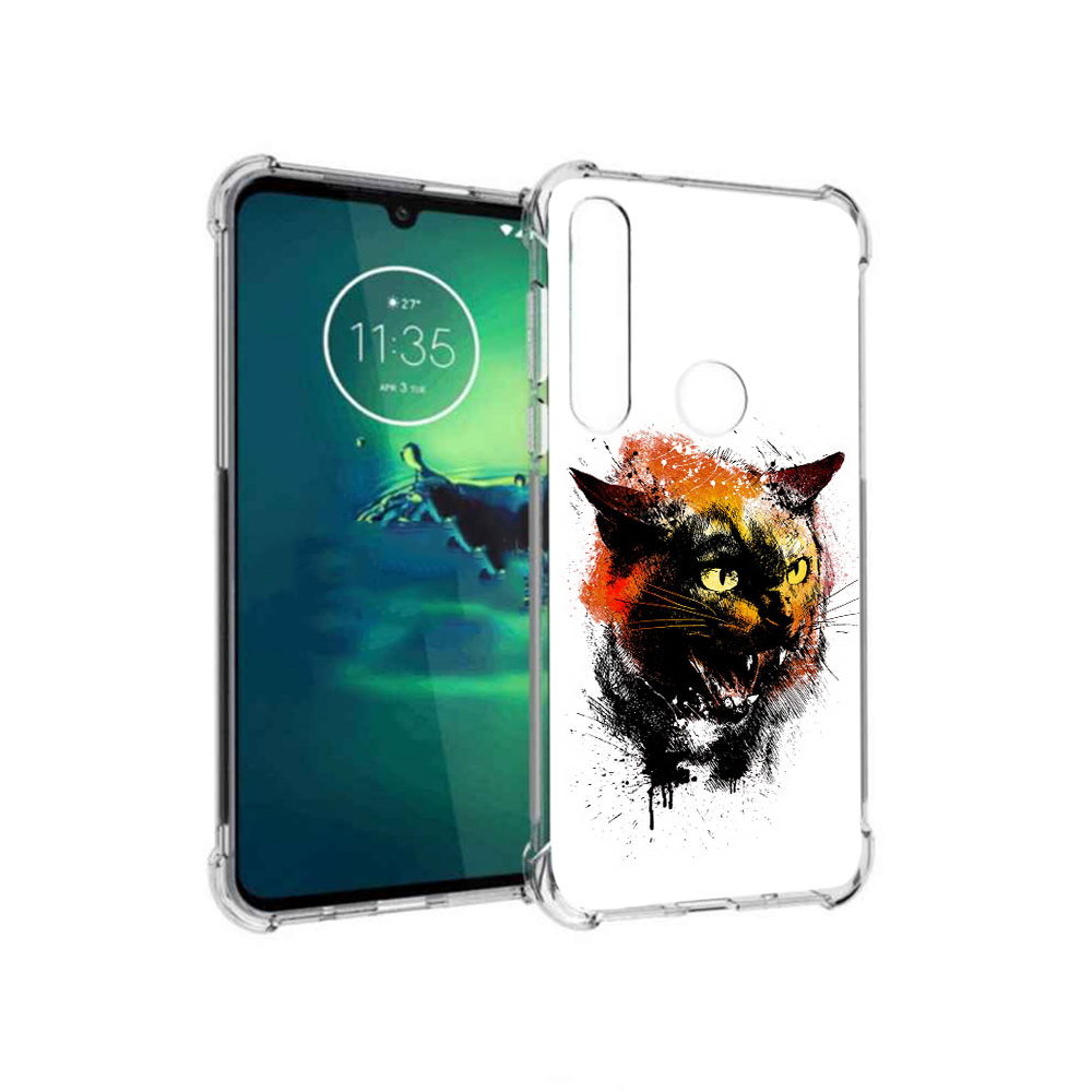 

Чехол MyPads Tocco для Motorola Moto G8 Plus сиамский кот (PT227062.344.598), Прозрачный, Tocco