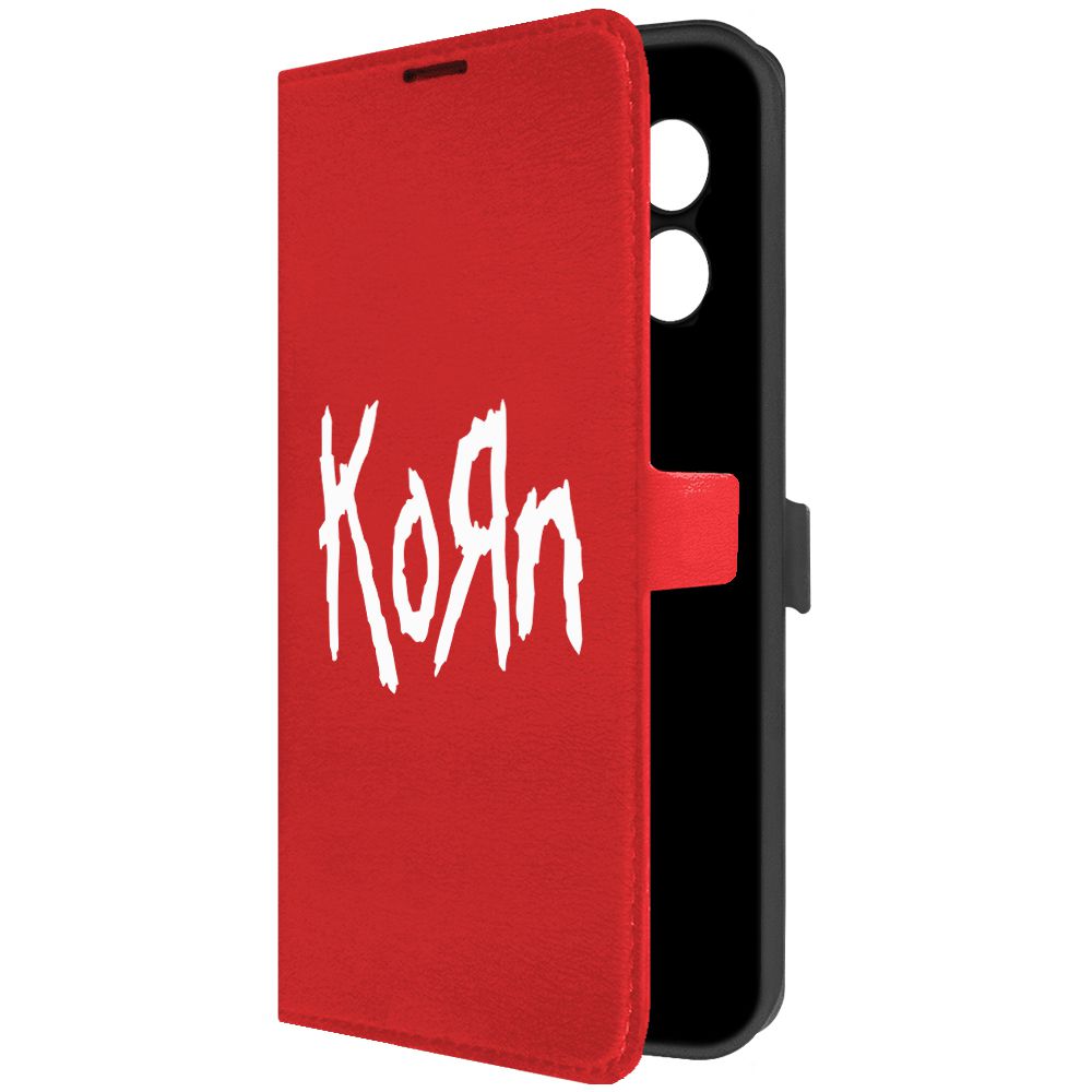

Чехол-книжка Krutoff Eco Book для Xiaomi Redmi 12 Korn красный