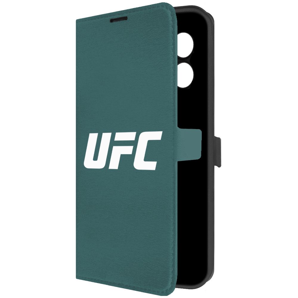 

Чехол-книжка Krutoff Eco Book для Xiaomi Redmi 12 UFC зелёный опал, Зеленый