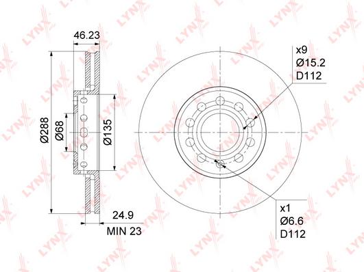 

Диск тормозной передний Audi A4/A6/A6 Avant 94>05 VW Passat/Passat Variant 96>05 Skoda Sup