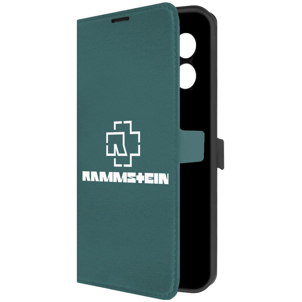 

Чехол-книжка Krutoff Eco Book для Xiaomi Redmi 12 Rammstein (Рамштайн) (зелёный опал), Зеленый