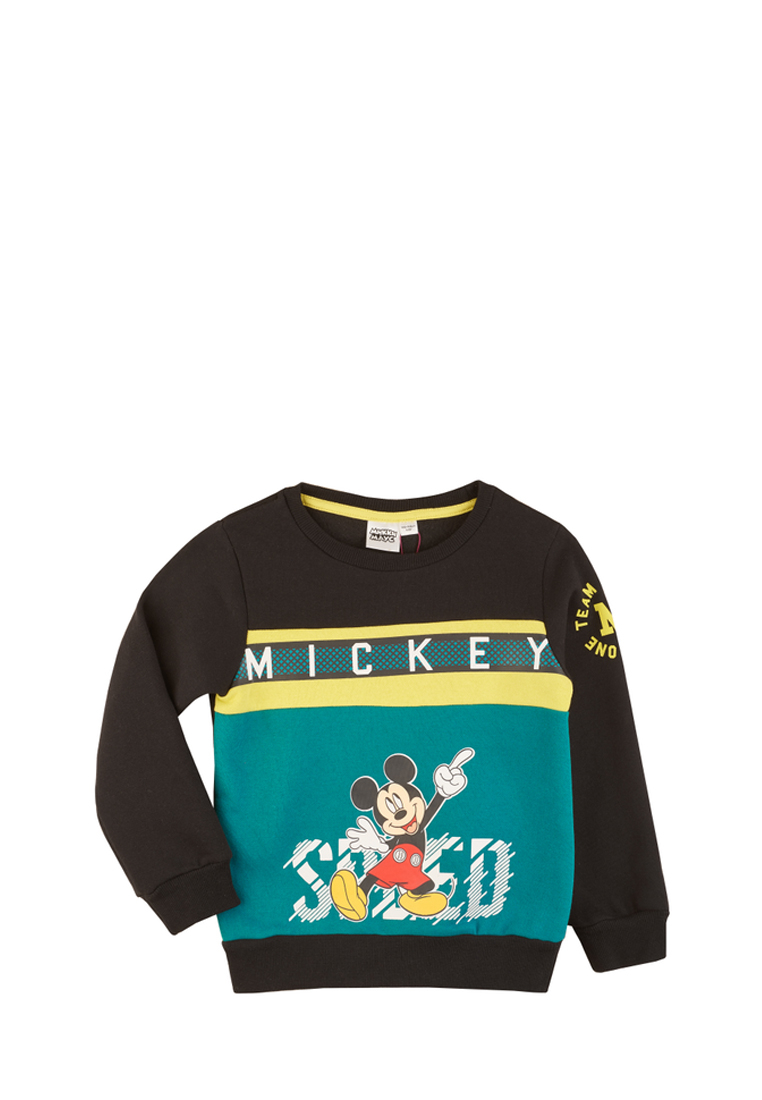 фото Толстовка детская mickey mouse aw21mk0023137 зеленый/черный р.98