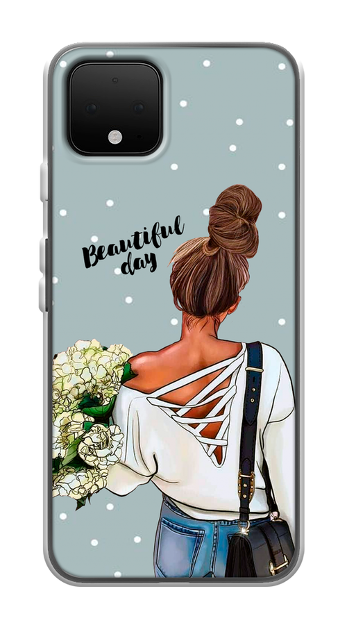 

Чехол Awog на Google Pixel 4 "Beautiful day", Голубой;коричневый;бежевый, 270250-6